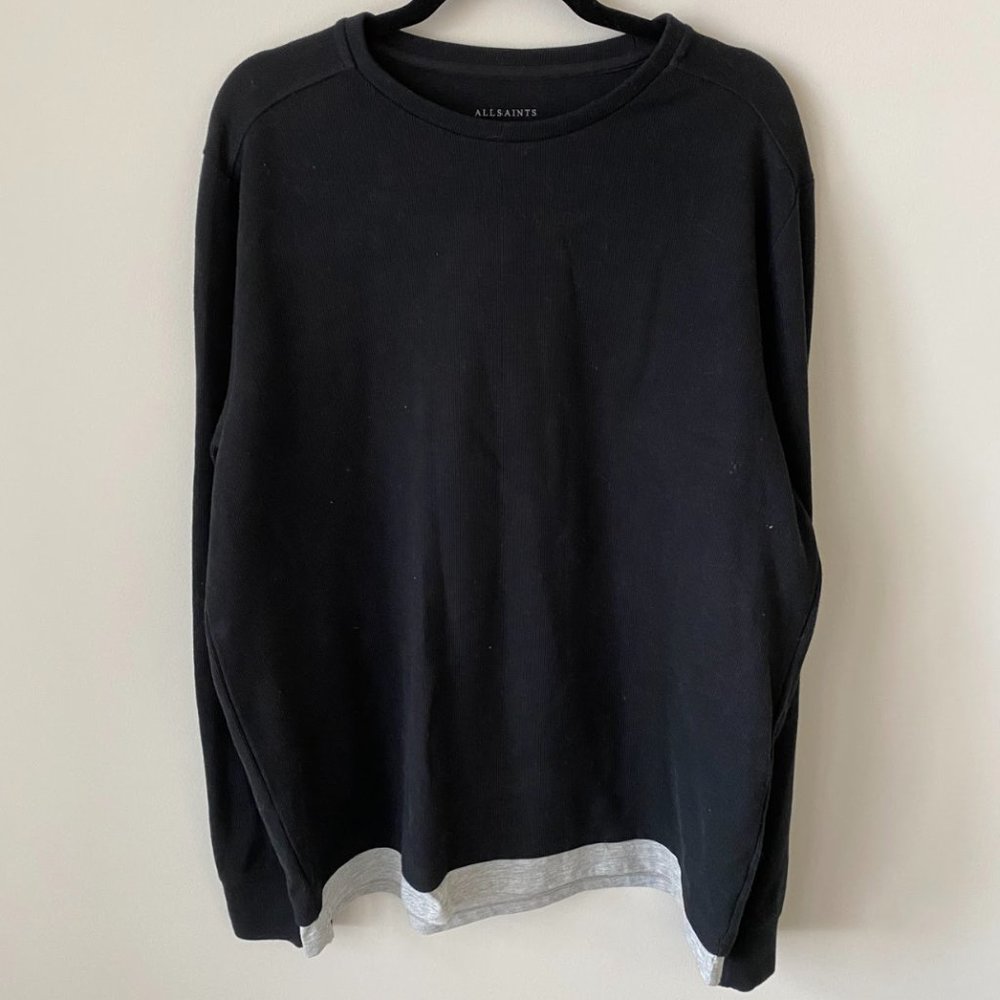 All Saints Long Sleeve Crew Shirt XL